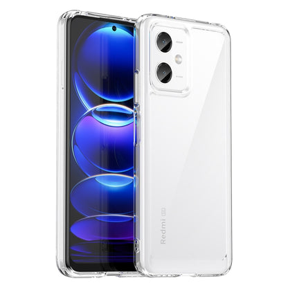 For Xiaomi Redmi Note 12 China Colorful Series Acrylic + TPU Phone Case(Transparent) - Note 12 Cases by buy2fix | Online Shopping UK | buy2fix