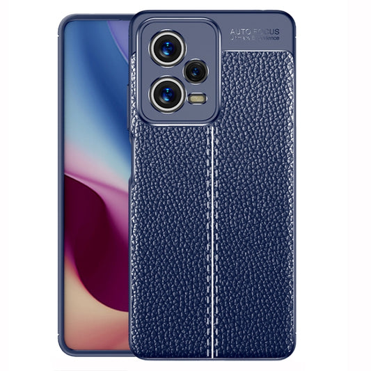 For Xiaomi Redmi Note 12 Pro 5G / Note 12 Pro 5G Speed / Poco X5 Pro Litchi Texture TPU Phone Case(Blue) - Note 12 Pro Cases by buy2fix | Online Shopping UK | buy2fix