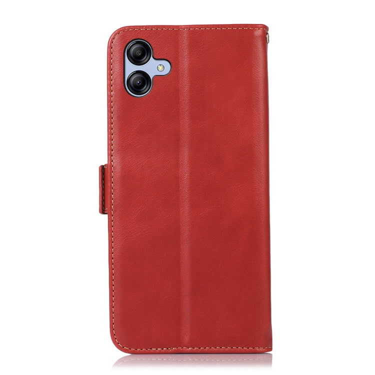 For Samsung Galaxy A04e Crazy Horse Top Layer Cowhide Leather Phone Case(Red) - Galaxy Phone Cases by buy2fix | Online Shopping UK | buy2fix