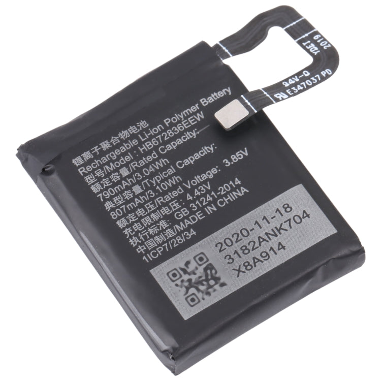 For Huawei GS PRO 790mAh HB672836EEW Battery Replacement - For Huawei by buy2fix | Online Shopping UK | buy2fix