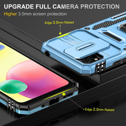 For Xiaomi Redmi 10C Armor PC + TPU Camera Shield Phone Case(Light Blue) - Xiaomi Cases by buy2fix | Online Shopping UK | buy2fix