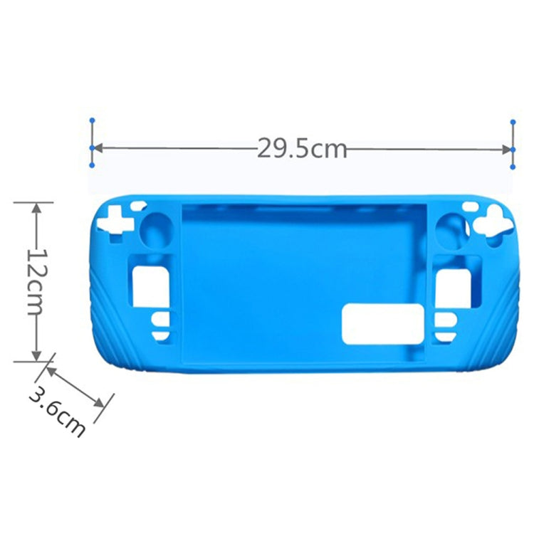 For Steam Deck Shockproof Silicone Game Console Protective Case(Blue) - Accessories by buy2fix | Online Shopping UK | buy2fix