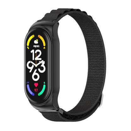 For Xiaomi Mi Band 7 / 7 NFC MIJOBS CS Nylon Breathable Watch Band(Black) - Watch Bands by MIJOBS | Online Shopping UK | buy2fix