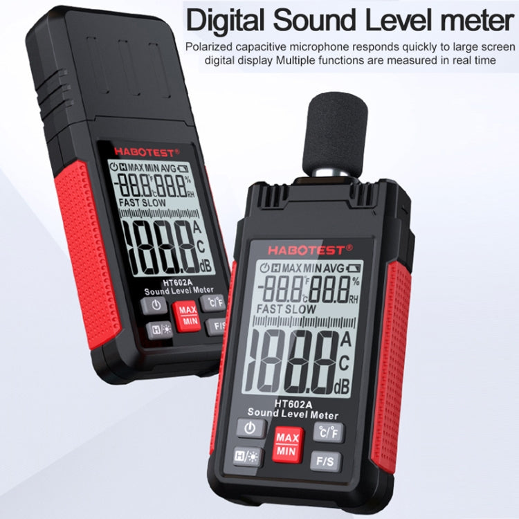 HABOTEST HT602 Multifunctional Digital Display Noise Decibel Tester - Electronic Test by HABOTEST | Online Shopping UK | buy2fix