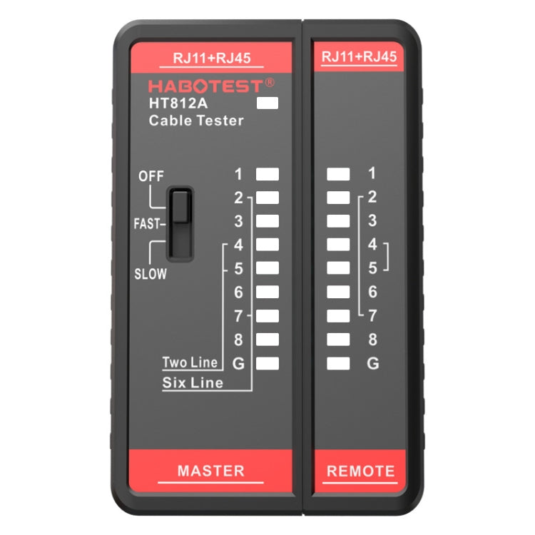 HABOTEST HT812A 2 in 1 Telephone Line Network Line Tester - Other Tester Tool by HABOTEST | Online Shopping UK | buy2fix