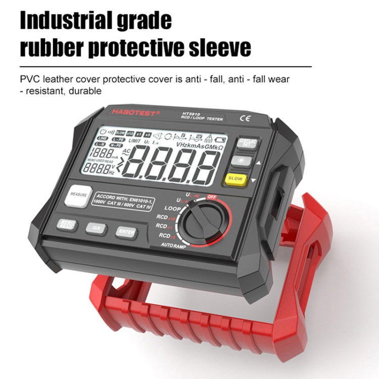 HABOTEST HT5910 Leakage Switch & Loop Resistance Tester - Battery & Resistance Tester by HABOTEST | Online Shopping UK | buy2fix