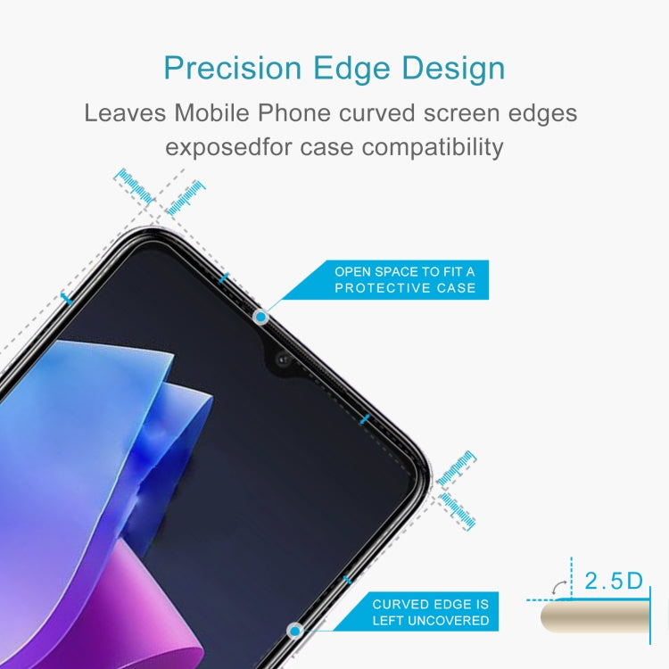 For TECNO Pop 7 Pro 50pcs 0.26mm 9H 2.5D Tempered Glass Film - Tecno Tempered Glass by buy2fix | Online Shopping UK | buy2fix