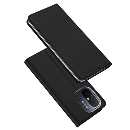 For Xiaomi Redmi 11A / 12C / Xiaomi Poco C55 DUX DUCIS Skin Pro Series Flip Leather Phone Case(Black) - Xiaomi Cases by DUX DUCIS | Online Shopping UK | buy2fix