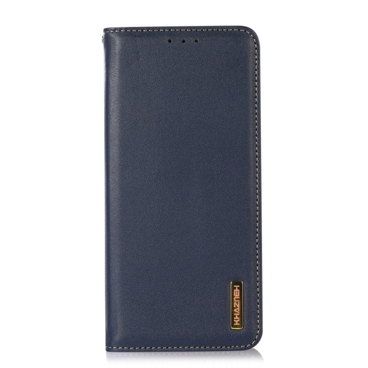 For OnePlus Nord CE 3 Lite KHAZNEH Nappa Top Layer Cowhide Leather Phone Case(Blue) - OnePlus Cases by buy2fix | Online Shopping UK | buy2fix
