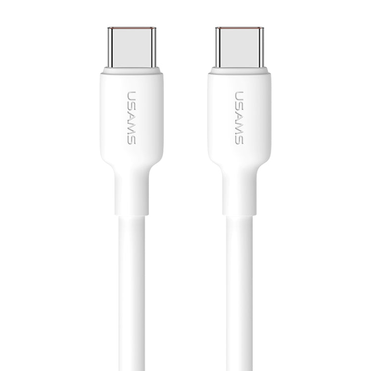 USAMS US-SJ614 U84 PD100W USB-C / Type-C to USB-C / Type-C Charging Data Cable, Cable Length:2m(White) -  by USAMS | Online Shopping UK | buy2fix