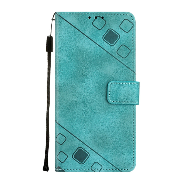 For Xiaomi Redmi 12C / 11A 4G Skin-feel Embossed Leather Phone Case(Green) - Xiaomi Cases by buy2fix | Online Shopping UK | buy2fix