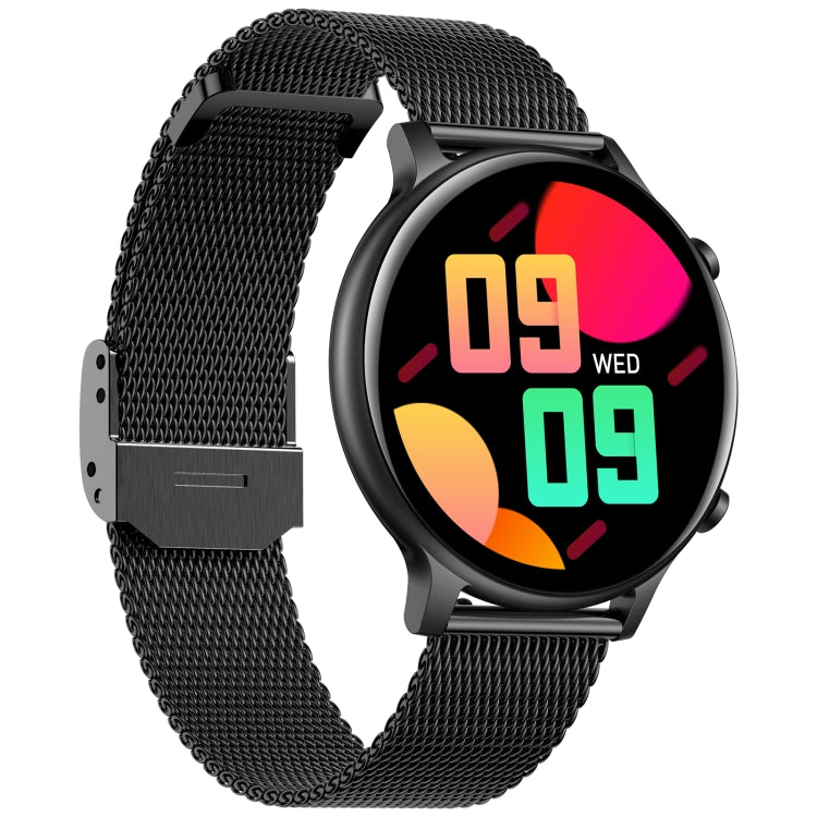 HT12 1.32 inch Steel Band IP67 Waterproof Smart Watch, Support Bluetooth Calling / Sleep Monitoring(Black) - Smart Wear by buy2fix | Online Shopping UK | buy2fix