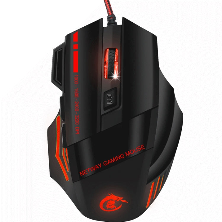 HXSJ A907 7 Keys Colorful Luminous 7D Wired Gaming Mouse(Red) -  by HXSJ | Online Shopping UK | buy2fix