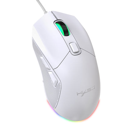 HXSJ X300 7200DPI RGB Backlight Interchangeable Back Cover Hole Gaming Wired Mouse(White) -  by HXSJ | Online Shopping UK | buy2fix