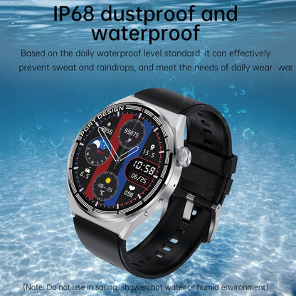 HDT 3 Max 1.6 inch Silicone Band IP67 Waterproof Smart Watch Support Bluetooth Call / NFC(Silver) - Smart Wear by buy2fix | Online Shopping UK | buy2fix