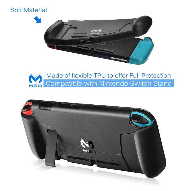 For Nintendo Switch TPU Protective Shell Integrated NS Protective Sleeve Can Be Placed On The Base(Black) - Cases by buy2fix | Online Shopping UK | buy2fix