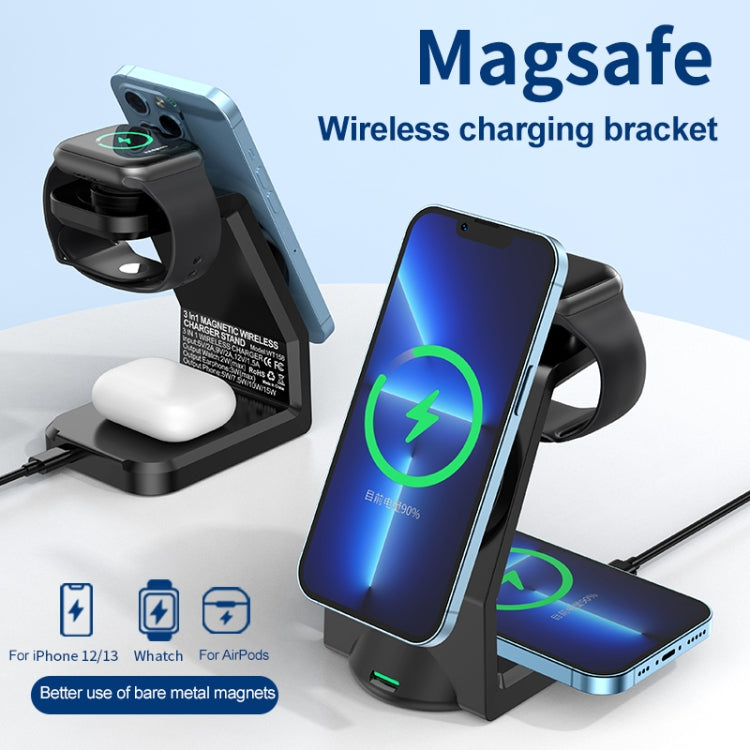 WT-158 MagSafe Magnetic Multi in One Wireless Charger - Wireless Charger by buy2fix | Online Shopping UK | buy2fix