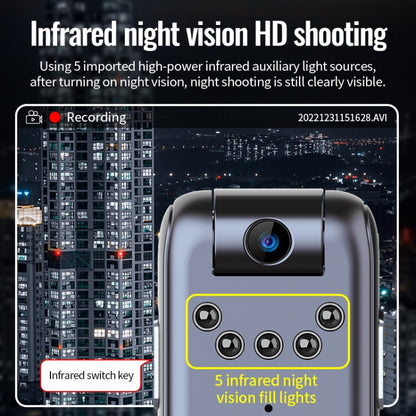 JNN V13 1080P Multifunctional Infrared Night Vision Recorder, Capacity:64GB(Black) - Security by JNN | Online Shopping UK | buy2fix