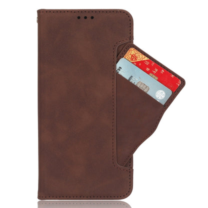 For Honor X8a Skin Feel Calf Texture Card Slots Leather Phone Case(Brown) - Honor Cases by buy2fix | Online Shopping UK | buy2fix