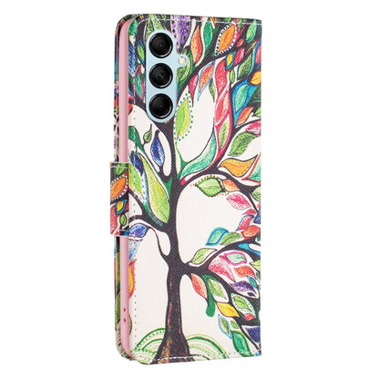 For Samsung Galaxy M14 5G Colored Drawing Pattern Leather Phone Case(Tree Life) - Galaxy Phone Cases by buy2fix | Online Shopping UK | buy2fix