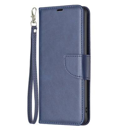 For Samsung Galaxy A24 4G Lambskin Texture Leather Phone Case(Blue) - Galaxy Phone Cases by buy2fix | Online Shopping UK | buy2fix