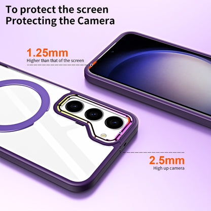 For Samsung Galaxy S23 5G MagSafe Magnetic Invisible Holder Phone Case(Transparent) - Galaxy S23 5G Cases by buy2fix | Online Shopping UK | buy2fix