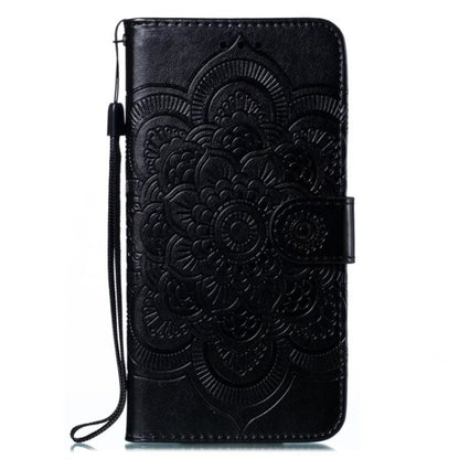 For Xiaomi Redmi Note 12 Pro 5G Global Sun Mandala Embossing Pattern Phone Leather Case(Black) - Note 12 Pro Cases by buy2fix | Online Shopping UK | buy2fix