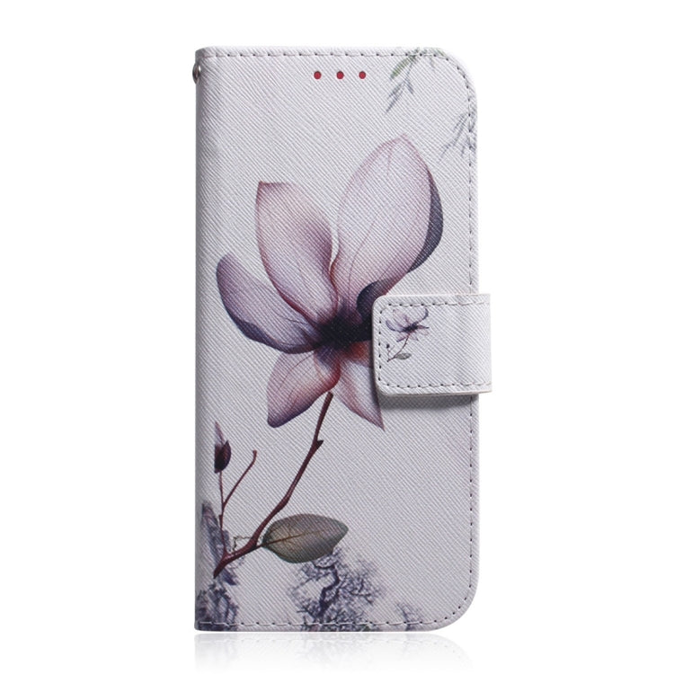 For Xiaomi Redmi 12C / 11A Coloured Drawing Flip Leather Phone Case(Magnolia) - Xiaomi Cases by buy2fix | Online Shopping UK | buy2fix