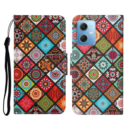 For Xiaomi Redmi Note 12 5G Global/Poco X5 Colored Drawing Pattern Flip Leather Phone Case(Ethnic Style) - Note 12 Cases by buy2fix | Online Shopping UK | buy2fix