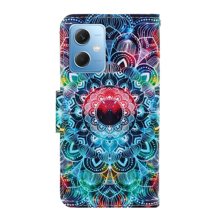 For Xiaomi Redmi Note 12 5G Global/Poco X5 Colored Drawing Pattern Flip Leather Phone Case(Mandala) - Note 12 Cases by buy2fix | Online Shopping UK | buy2fix