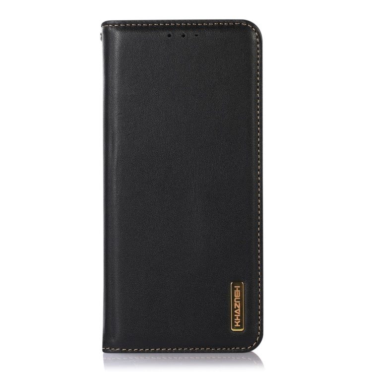 For Nokia G22 4G KHAZNEH Nappa Top Layer Cowhide Leather Phone Case(Black) - Nokia Cases by buy2fix | Online Shopping UK | buy2fix