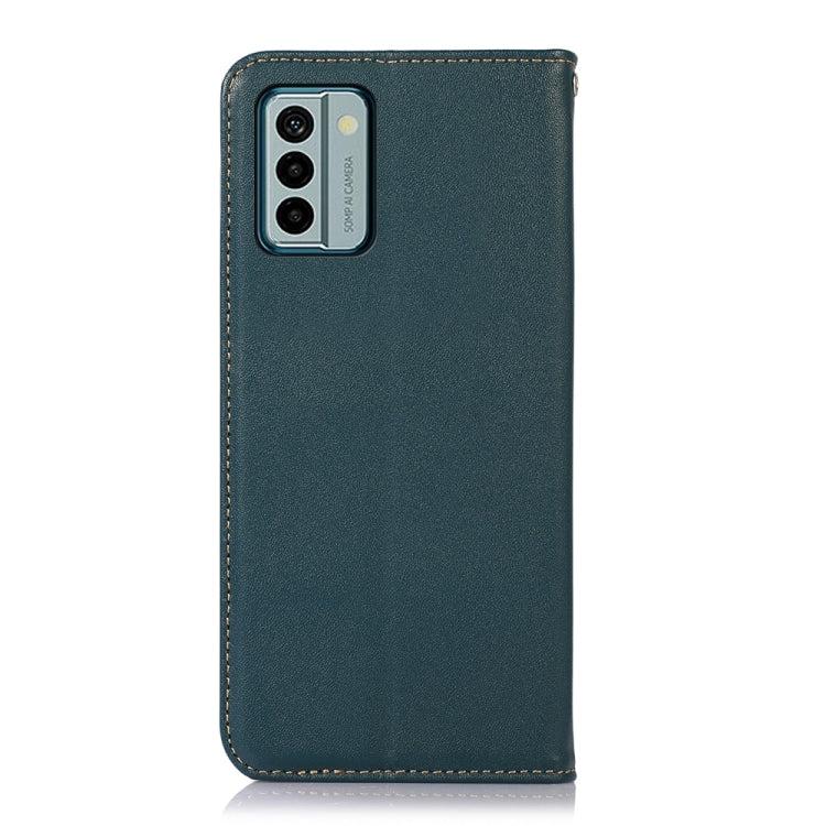 For Nokia G22 4G KHAZNEH Nappa Top Layer Cowhide Leather Phone Case(Green) - Nokia Cases by buy2fix | Online Shopping UK | buy2fix