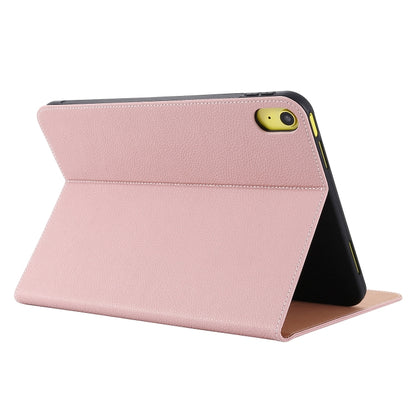 For iPad 2025 / 2022 GEBEI Silk Texture Flip Tablet Leather Case(Rose Gold) - iPad 2025 / 2022 Cases by GEBEI | Online Shopping UK | buy2fix