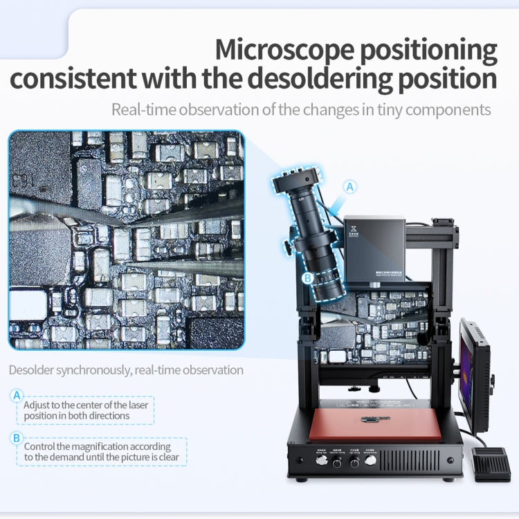 Mega-idea Intelligent Infrared Laser Desoldering Machine, Model:With Microscope Set(US Plug) - Repair & Spare Parts by QIANLI | Online Shopping UK | buy2fix