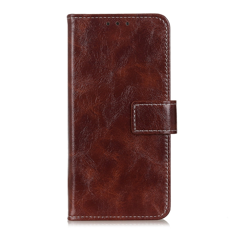 For Nokia C32 4G Retro Crazy Horse Texture Leather Phone Case(Brown) - Nokia Cases by buy2fix | Online Shopping UK | buy2fix