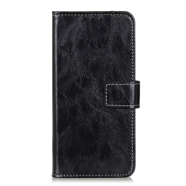 For Nokia C32 4G Retro Crazy Horse Texture Leather Phone Case(Black) - Nokia Cases by buy2fix | Online Shopping UK | buy2fix