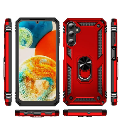 For Samsung Galaxy A24 4G Shockproof TPU + PC Phone Case(Red) - Galaxy Phone Cases by buy2fix | Online Shopping UK | buy2fix