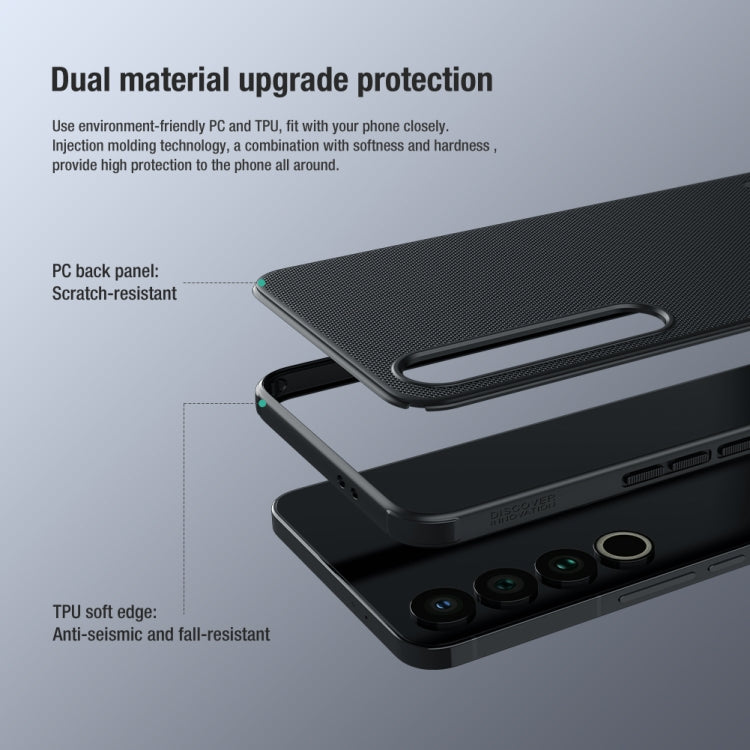 For Meizu 20 Pro NILLKIN Frosted Shield Pro PC + TPU Phone Case(Blue) - Meizu by NILLKIN | Online Shopping UK | buy2fix
