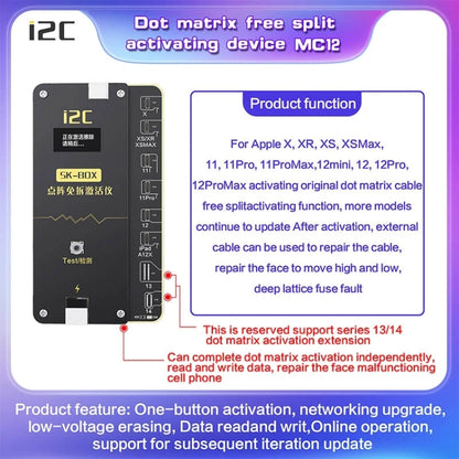 For iPhone 12 / 12 Pro i2C MC12 SK-BOX Dot-matrix Flex Cable V2.0 - Repair & Spare Parts by buy2fix | Online Shopping UK | buy2fix