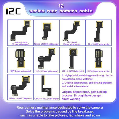 For iPhone 12 J10500 i2C Back Facing Wide Camera Cable - Repair & Spare Parts by buy2fix | Online Shopping UK | buy2fix