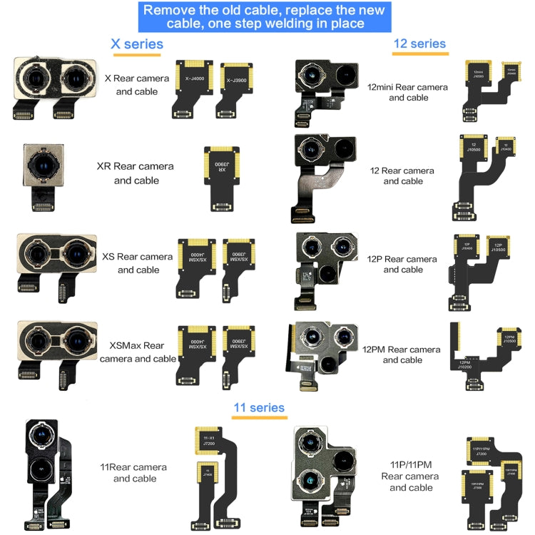 For iPhone XS / XS Max J4000 i2C Back Facing Telephoto Camera Cable - Repair & Spare Parts by buy2fix | Online Shopping UK | buy2fix