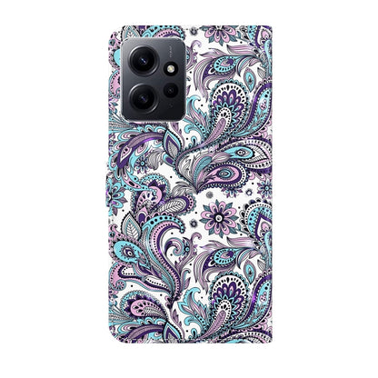 For Xiaomi Redmi Note 12 4G Global 3D Painting Pattern Flip Leather Phone Case(Swirl Pattern) - Note 12 Cases by buy2fix | Online Shopping UK | buy2fix