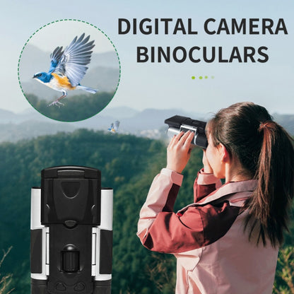 DT10 10x25 2 inch LCD Screen 2.5K Binocular Telescope Digital Camera(Silver Black) - Binoculars by buy2fix | Online Shopping UK | buy2fix