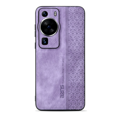 For Huawei P60 / P60 Pro AZNS 3D Embossed Skin Feel Phone Case(Purple) - Huawei Cases by AZNS | Online Shopping UK | buy2fix