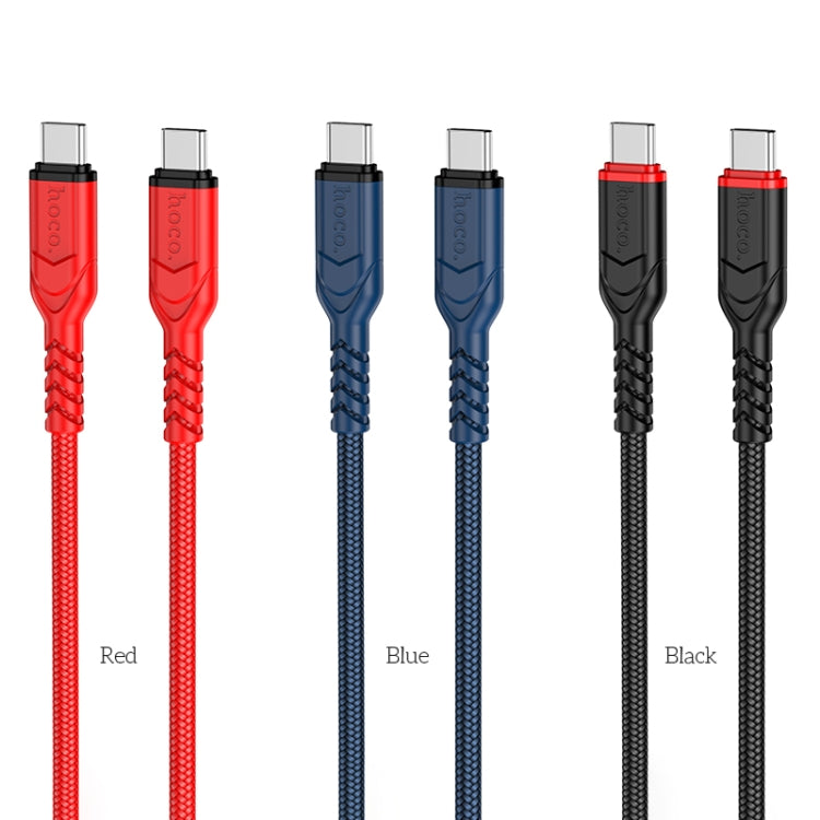 hoco X59 Victory 60W USB-C / Type-C to USB-C / Type-C Charging Data Dable, Length:1m(Red) -  by hoco | Online Shopping UK | buy2fix