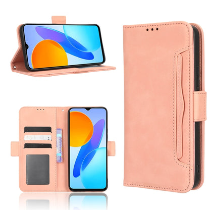 For Honor 70 Lite / X6 4G Skin Feel Calf Texture Card Slots Leather Phone Case(Pink) - Honor Cases by buy2fix | Online Shopping UK | buy2fix