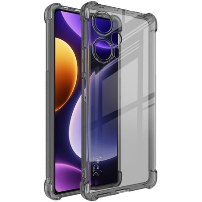 For Xiaomi Redmi Note 12 Turbo 5G/Poco F5 5G imak Shockproof Airbag TPU Phone Case(Transparent Black) - Xiaomi Cases by imak | Online Shopping UK | buy2fix