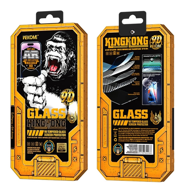 For iPhone 12 Pro Max WK WTP-069 King Kong Vacha 9D Curved AR HD Tempered Glass Film(Black) - iPhone 12 Pro Max Tempered Glass by WK | Online Shopping UK | buy2fix