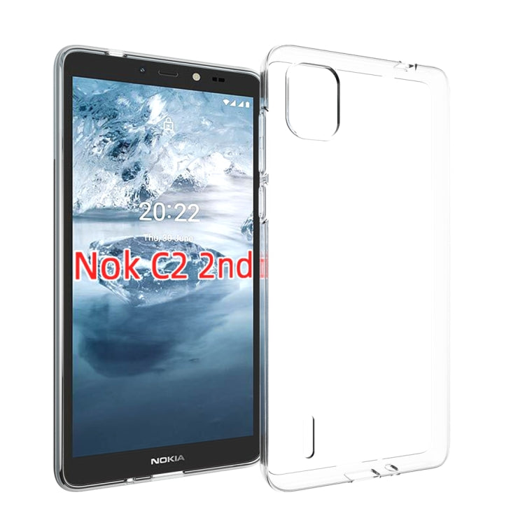 For Nokia C2 2nd Edition Waterproof Texture TPU Phone Case(Transparent) - Nokia Cases by buy2fix | Online Shopping UK | buy2fix