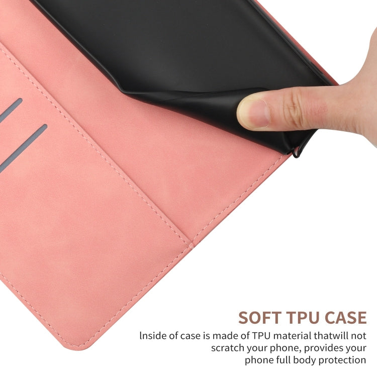 For Sony Xperia 1 V Stitching Embossed Leather Phone Case(Pink) - Sony Cases by buy2fix | Online Shopping UK | buy2fix